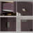 Cabinets, Modern Kitchen Storage with Solid Wood Top, 2 Drawers, Doors Adjustable Shelf | Walnut Brown | Dining Room-1145110605