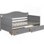 Lit de jour polyvalent en bois avec tiroirs pour plus de confort et de rangement-459708466