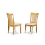 Ensemble de table de salle à manger 7 pièces composé d'une table de salle à manger ovale avec rallonge papillon et 6 chaises en bois, 42 x 60 pouces, chêne-124281011-36322892-124281010