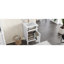 Meuble-lavabo blanc de 20 po avec lavabo, pieds en bois massif, tablette réglable, tiroir inclinable, boutons en alliage de zinc, armoire autoportante moderne pour petite salle de bain-839602131