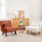 30"W Upholstered Accent Lounge Chair with Pillow-766048644