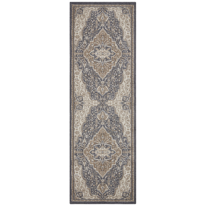 Handwoven Black/Brown/Ivory Rug, Runner 80 x 200cm