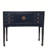 37" Long Black Multi-Storage Console Table