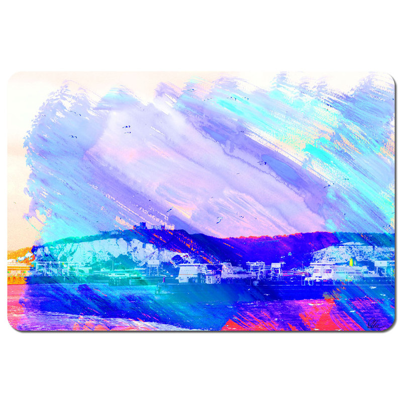Darianna Polyester-Coated Hardboard No Pattern Rectangle Placemat