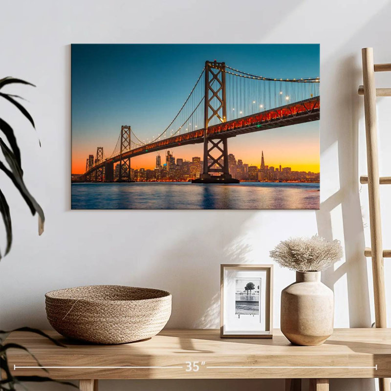 Lilie Oakland Bay Bridge Panorama, H 16 po x l 24 po