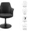 Fauteuil pivotant en cuir Lippa-105239694-105239693