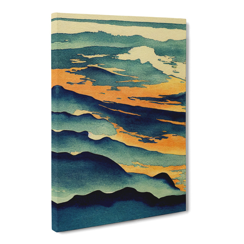 Watercolour Mountains Vol.4 - Wrapped Canvas, 76cm H x 50cm W x 3cm D