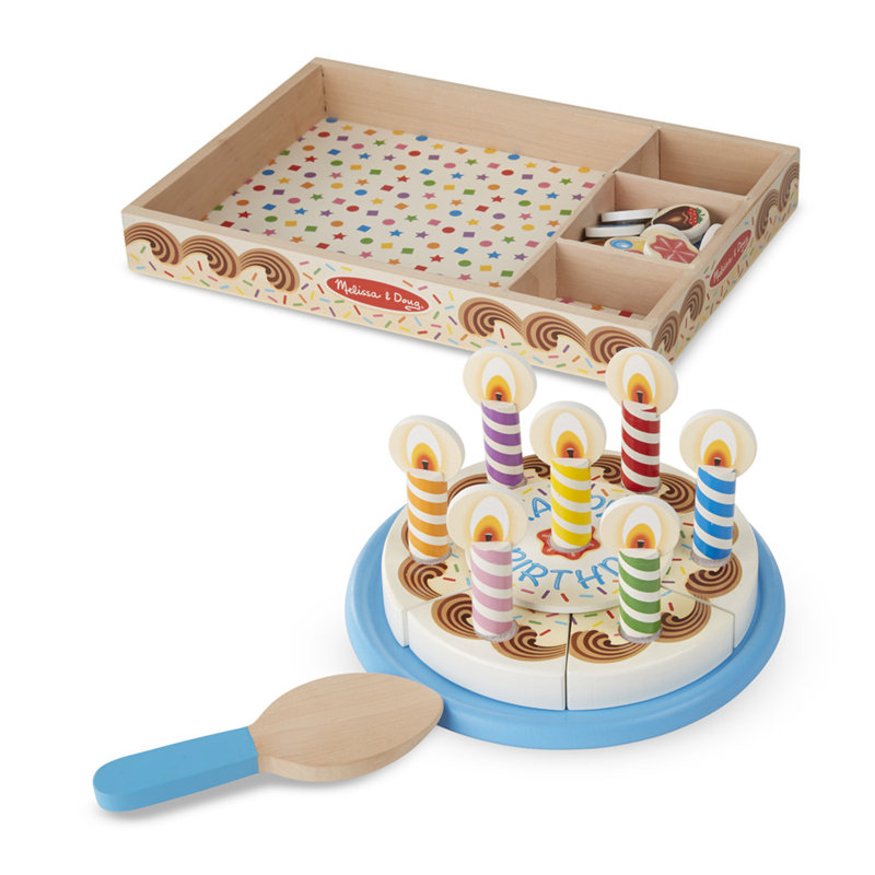 6 Piece Birthday Party Play Food Set