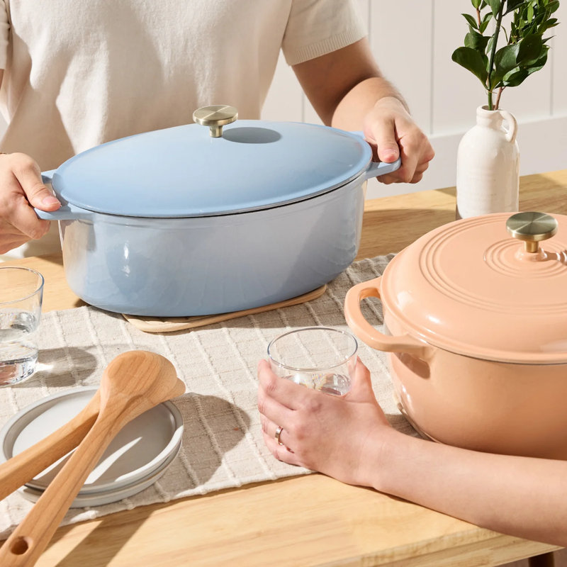Dutch Oven Cookware, Cornflower Blue