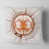 Orange / blanc