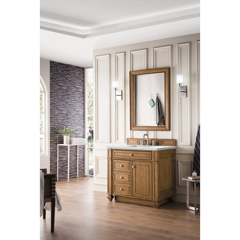 Bristol 36'' W Single Vanity, Ethereal Noctis, Saddle Brown, 8" Widespread