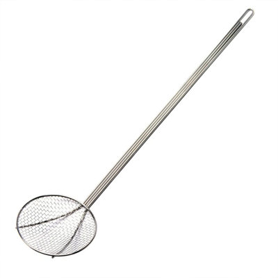 Bayou Classic 36-Inch Mesh Skimmer, Long Handle Wire Scoop for Stockpots, Silver
