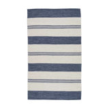 Striped Area Rug in Navy/Ivory