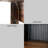 68" Walnut Fold-Flat Desk – 2 Sliding Glass Doors, Pegboard Hook Wall, 13" Depth When Closed, 107 lb, Small-Space Office/Beauty Station