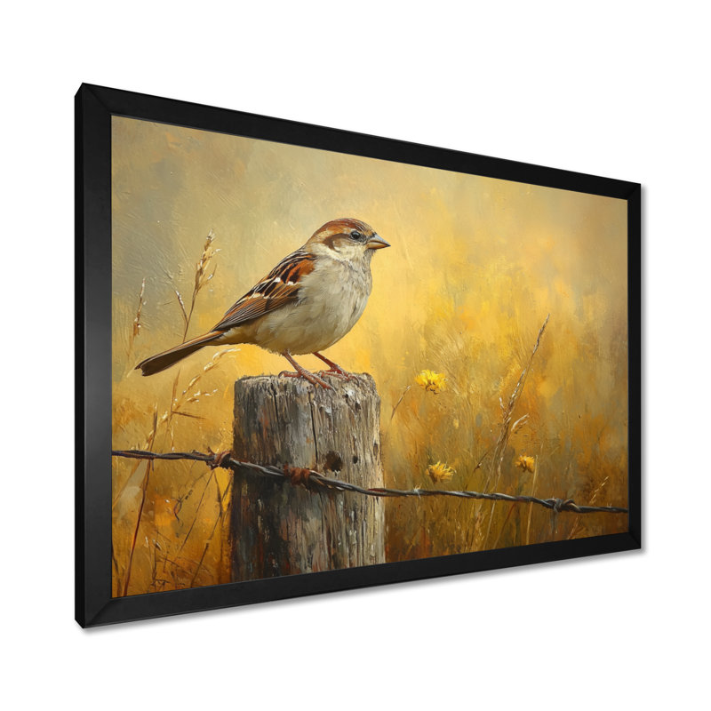 Ilsetraud - Animals Large Wall Art, Cadre simple, Noir, noir, noir, noir, H 12 po x l 20 po