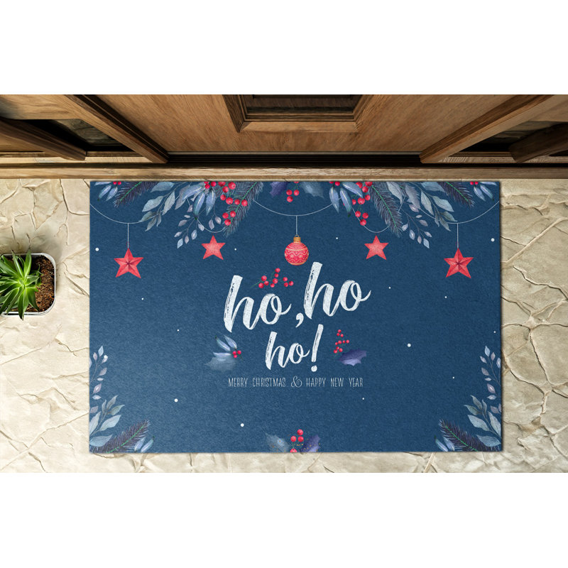 Santa Non-Slip Outdoor Door Mat, 100cm W x 150cm L
