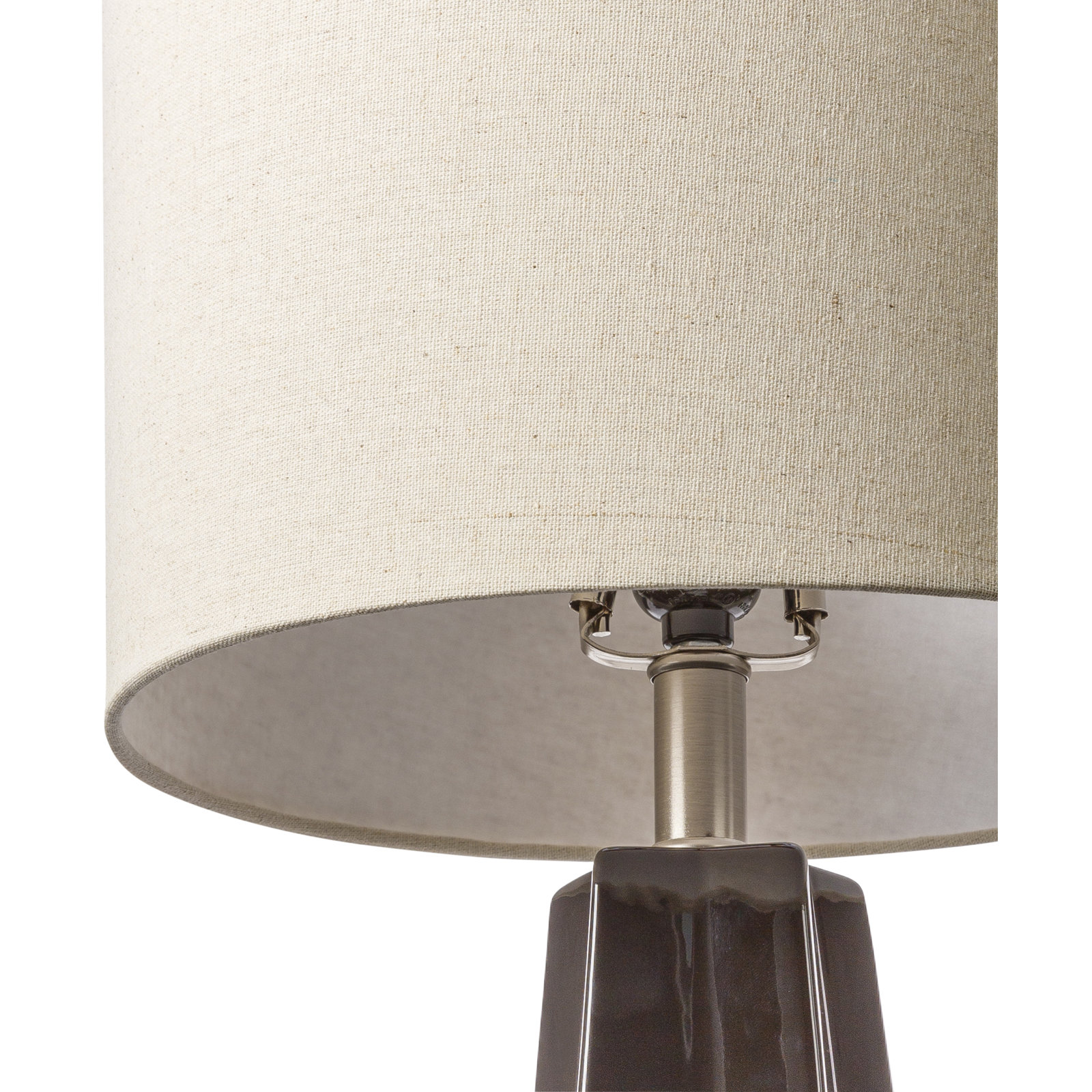 Magalie Ceramic Table Lamp, Black