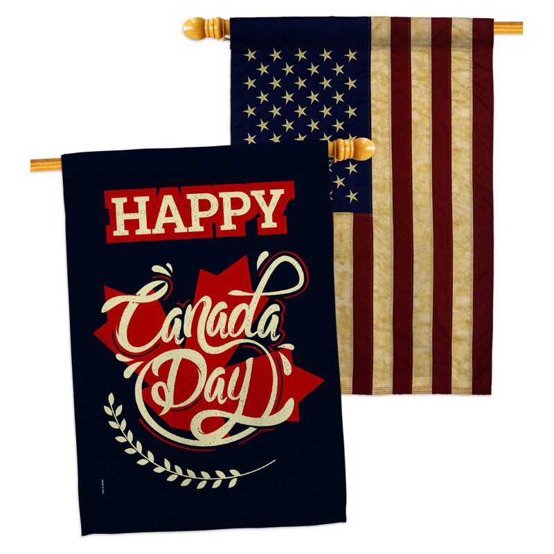 Double Sided 40'' H x 28'' W Polyester House Flag