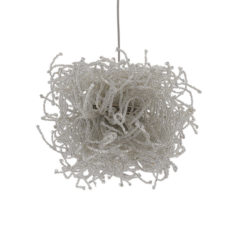Luminaire suspendu rectangulaire 7 lumières Birds Nest