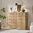 5 Drawers Dresser Cabinet,  Natural, 45 inch Wood Tall Chest of Drawers ,Dresser Organizer-1777715581