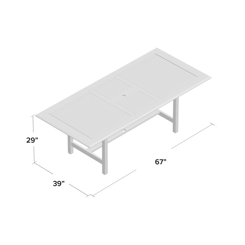 Diane 9pc FSC Certified Teak and Resin Outdoor Patio Dining Set