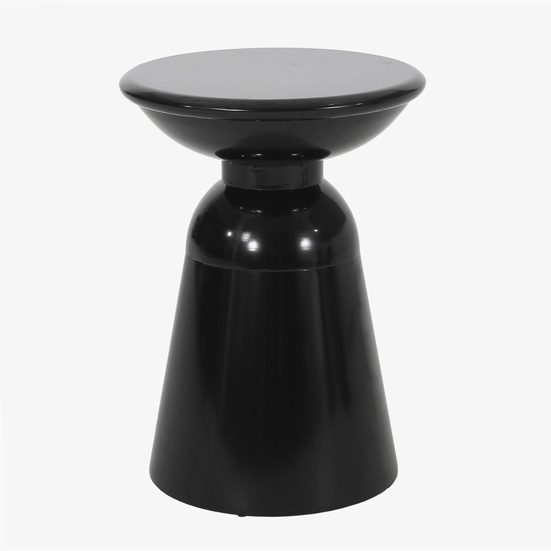 Table d'appoint d'extérieur, Noir