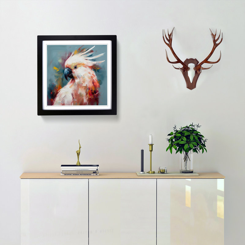 Single Picture Frame Print on Wood, Black