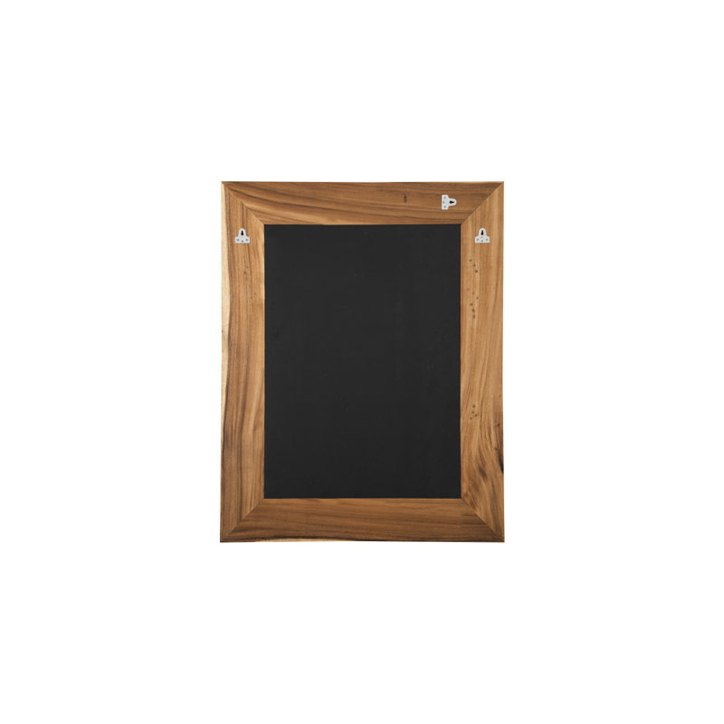 Geometry Wood Mirror, Natural/Black, 46" H x 36" W x 3" D