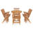 Oval Teak Dining Set-859324353