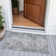 Machine Washable Indoor/Outdoor Xhevrie Gray Rug