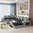 Arvella Upholstered U-Shaped Sectional Reversible