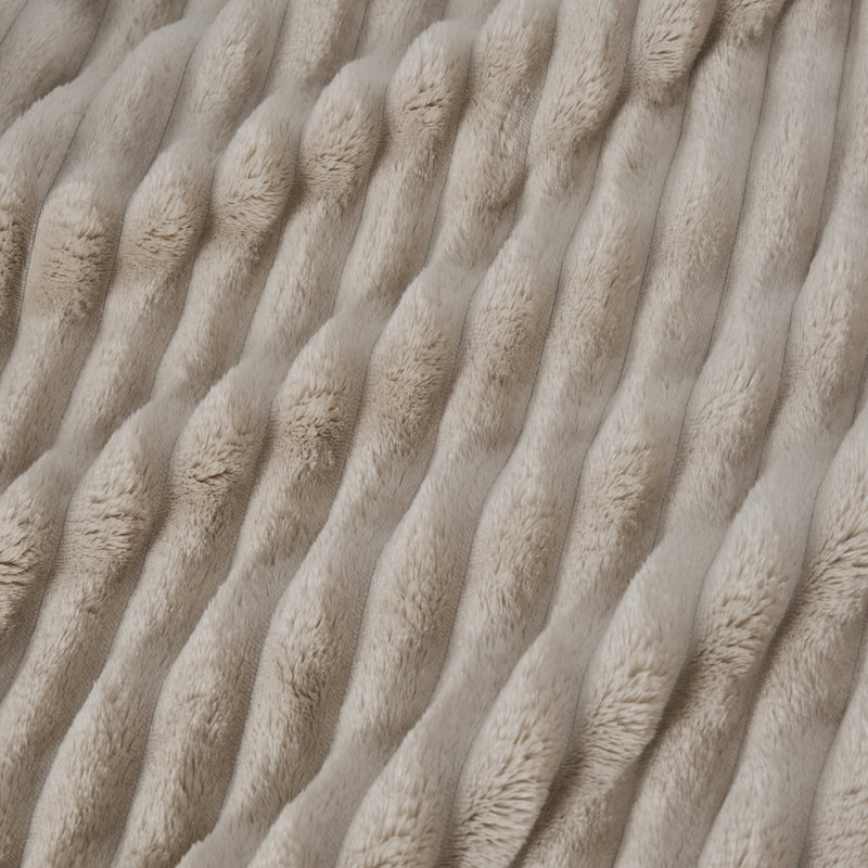Couverture en flanelle de lits pour lit simple / simple TG pour filles, couverture douce et confortable de 300 g / m² pour dortoir et décoration intérieure, lin beige, cadeau toutes saisons