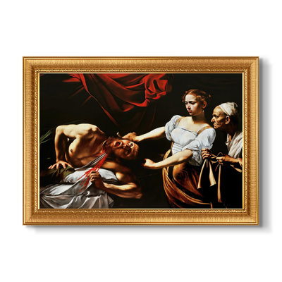 Judith décapitant Holofernes, v. 1599-Caravage - Toile avec cadre sur mesure