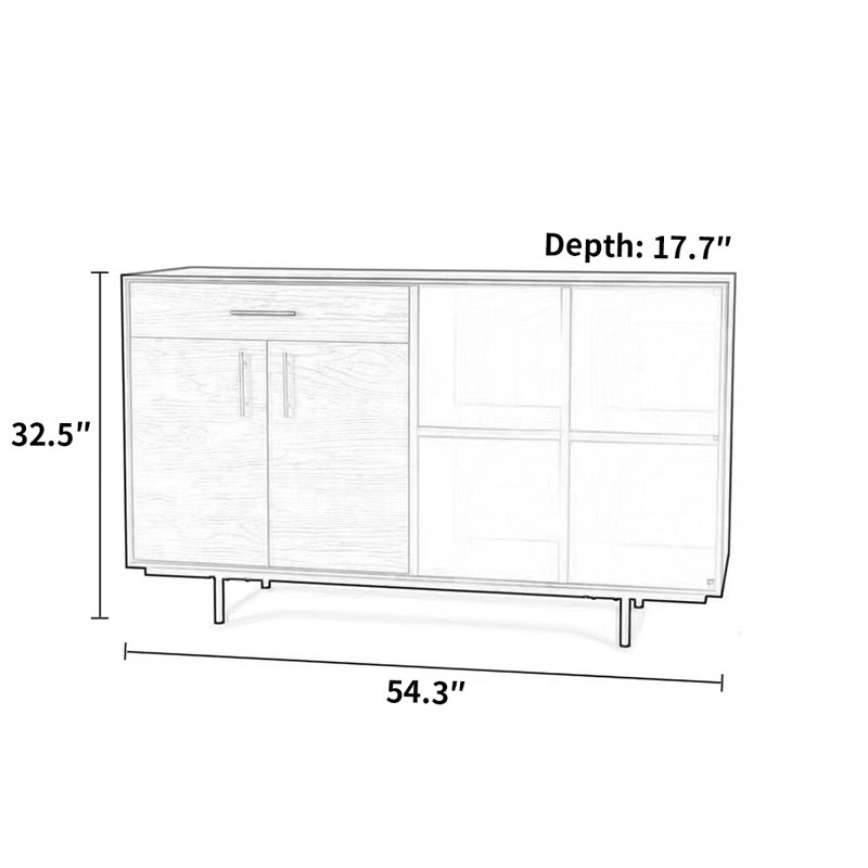 Modern design simple sideboard cabinet