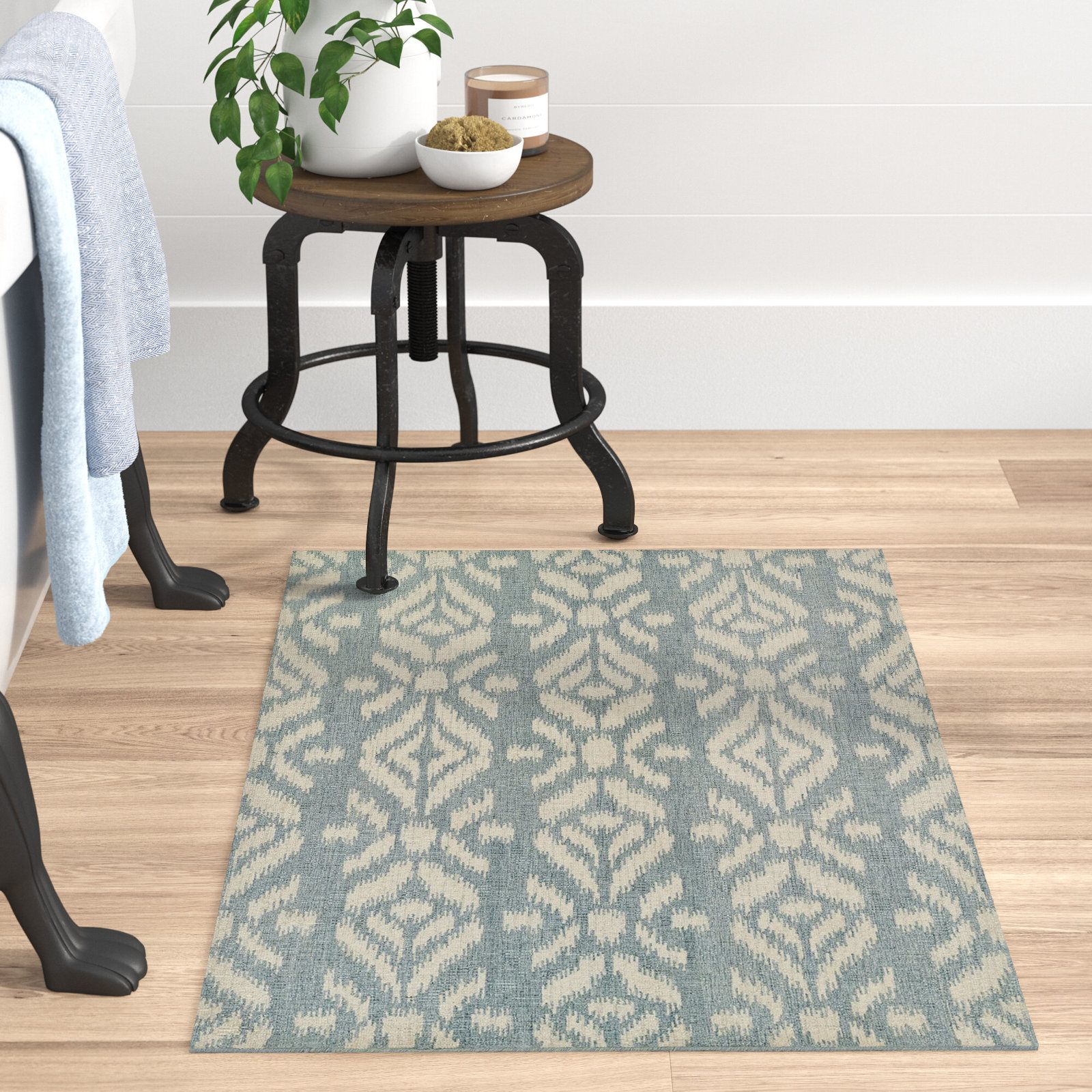 Truman Handmade Wool Rug, Rectangle 2' x 3'