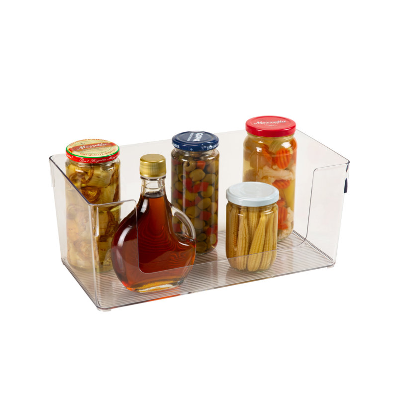 Panier carré en plastique, H 5,75 po x l 7 po x P 13,5 po