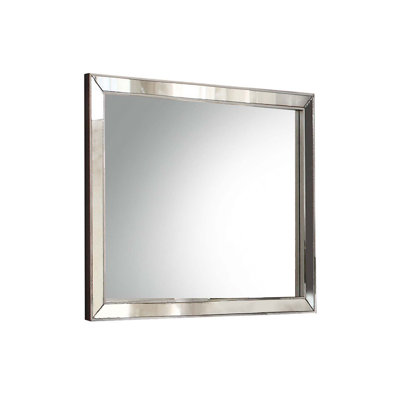 Voeville II 32"x36" Mirror, Platinum Finish