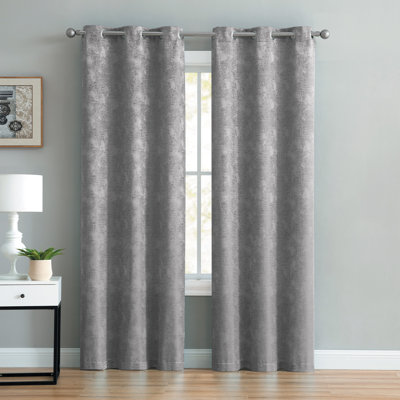 Rosalie 2-Piece Jacquard Curtain Panel Set