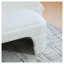 Banc de chambre rembourré blanc de 65 po de large avec repose-pieds de bout pour l'entrée et le salon