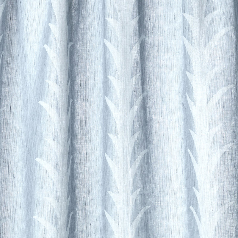 Essentiels: tissu rayé d'acanthe diaphane, Ardoise