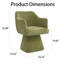 Chaise pivotante en tonneau avec accoudoirs-823922704