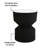 Two-Tier Drum Side Table with Hourglass Silhouette