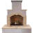Rectangle Stucco Propane Smokeless Outdoor Fireplace