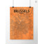 Brussels City Map - No Frame Print-1107039108