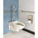 Afwall Elongated Wall Mounted with Self-Cleaning Power (Seat Not Included)
