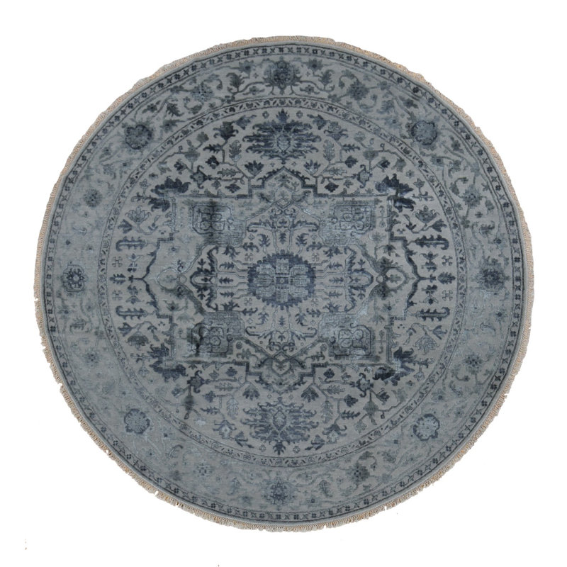 Tapis rond en soie Atterberry One-of-a-Kind 10 pi x 10 pi Atterberry