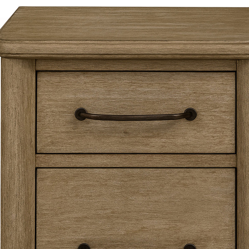 Classeur 2 tiroirs, armoire de salon, Sable
