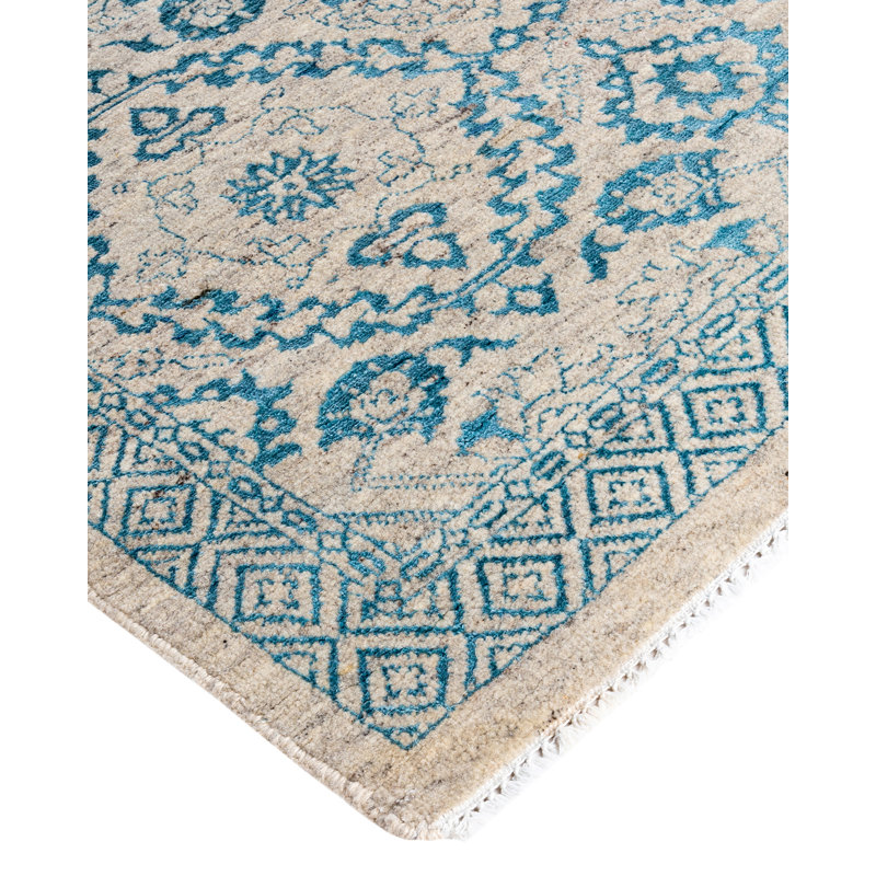 Overdyed One-of-a-Kind 7' 10" X 9' 10" Hand Knotted Area Rug