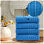 Pack of 4 Ribbed Cotton Towels, Hand, Bath Towels & Sheets, Premium Soft Feel, Quick Dry & Highly Absorbent Towelette-118474294-124328145