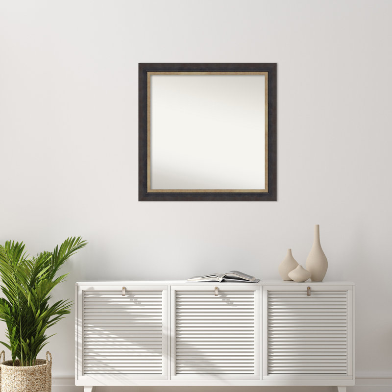 Miroir mural Hawkinsville, 30,75 po x 30,75 po, Carré